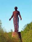 The Guardian memorial  at Aberbeeg. Comemorating the loss of 45 miners in the 1960 disaster in Six Bells colliery